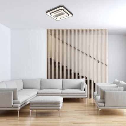 Rabalux - LED Prigušiva stropna svjetiljka s ventilatorom LED/50W/230V 3000/4000/6000K Wi-Fi + daljinski upravljač