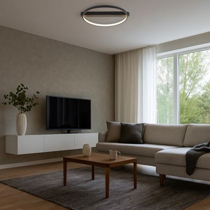 Rabalux - LED stropna svjetiljka LED/45W/230V 3000K 50x55 cm crna