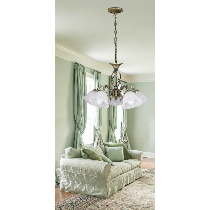 Rabalux 7135 - Luster na lancu BECKWORTH 5xE14/40W/230V