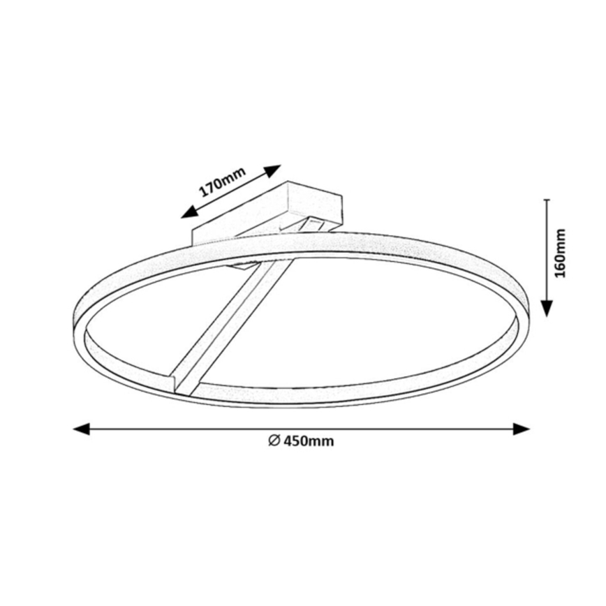 Rabalux - LED stropna svjetiljka LED/24W/230V 3000K Ø 45 cm