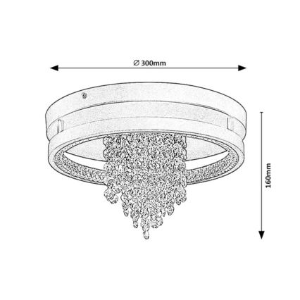 Rabalux - LED stropna svjetiljka LED/20W/230V 3000/3500/4000K promjer 30 cm