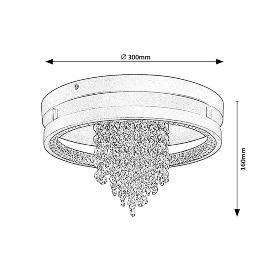 Rabalux - LED stropna svjetiljka LED/20W/230V 3000/3500/4000K promjer 30 cm