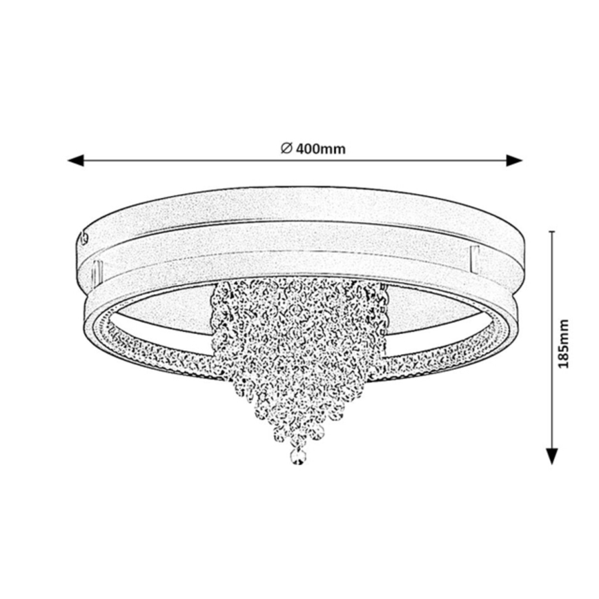 Rabalux - LED stropno svjetlo LED/30W/230V 3000/3500/4000K promjer 40 cm