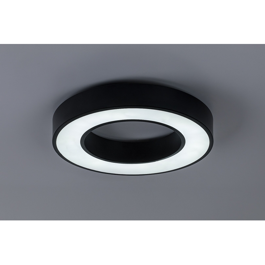 Rabalux - LED stropna svjetiljka s prigušivanjem LED/45W/230V 3000-6500K Ø 60 cm crna + daljinski upravljač