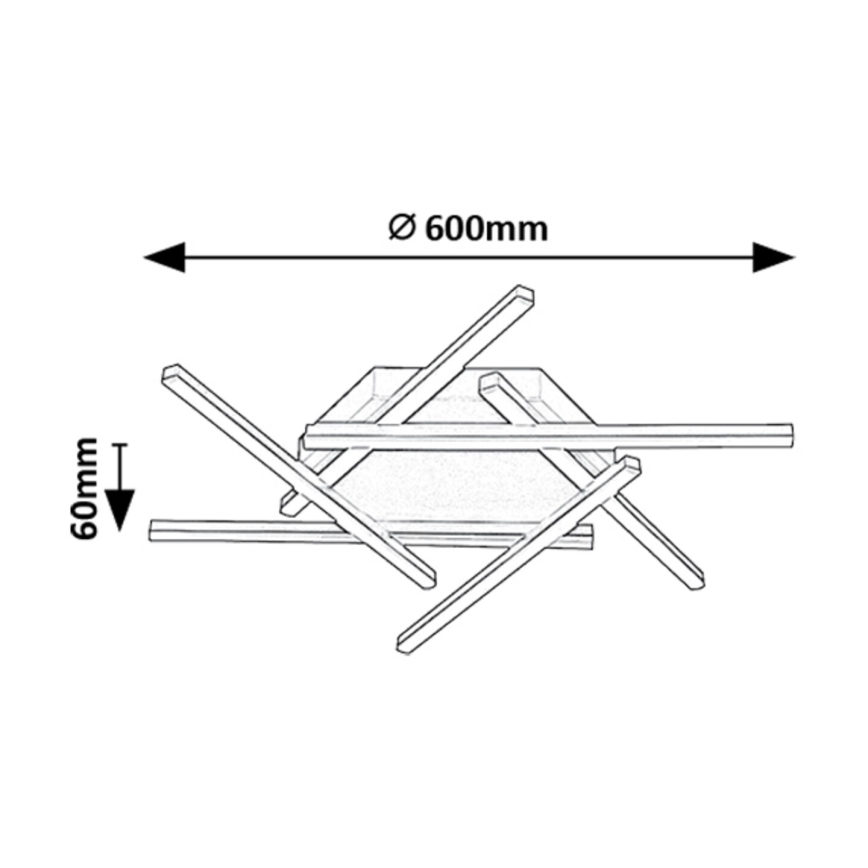 Rabalux - LED Nadgradni luster LED/40W/230V 3000K