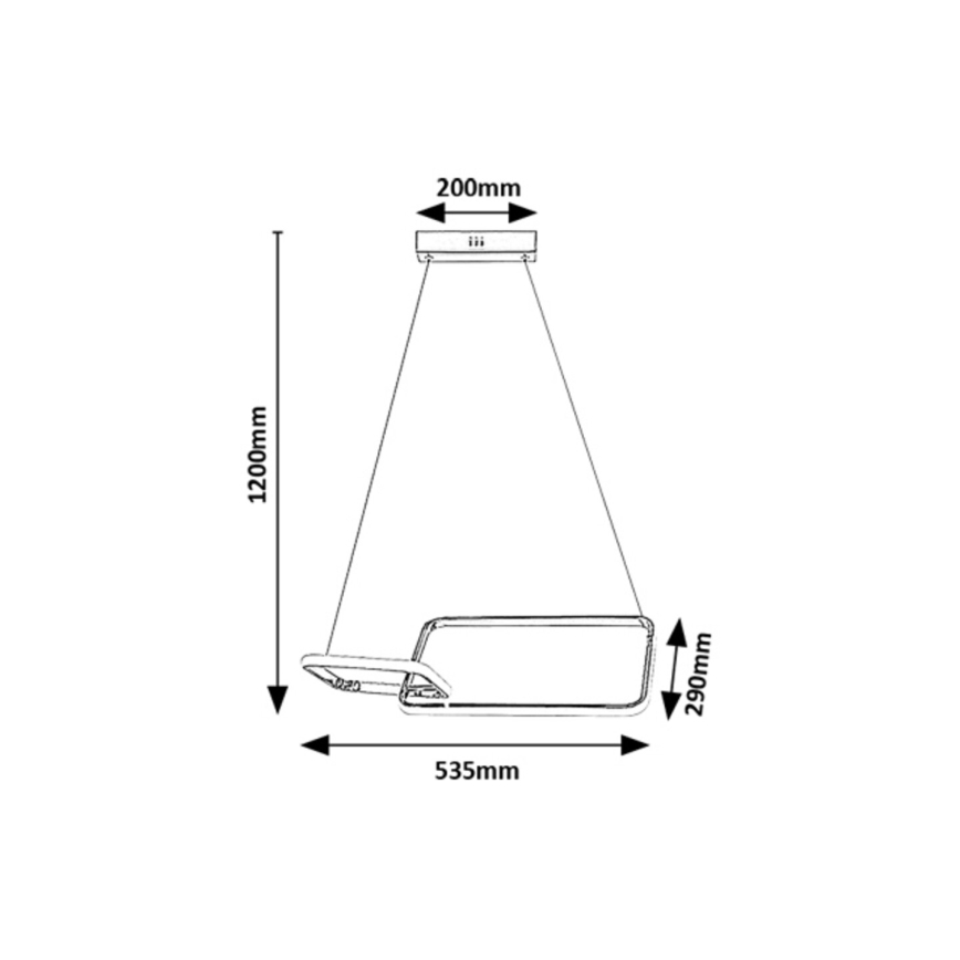 Rabalux - LED Nadgradni luster LED/36W/230V 4000K