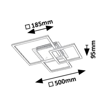 Rabalux - LED Stropna svjetiljka LED/40W/230V 3000K
