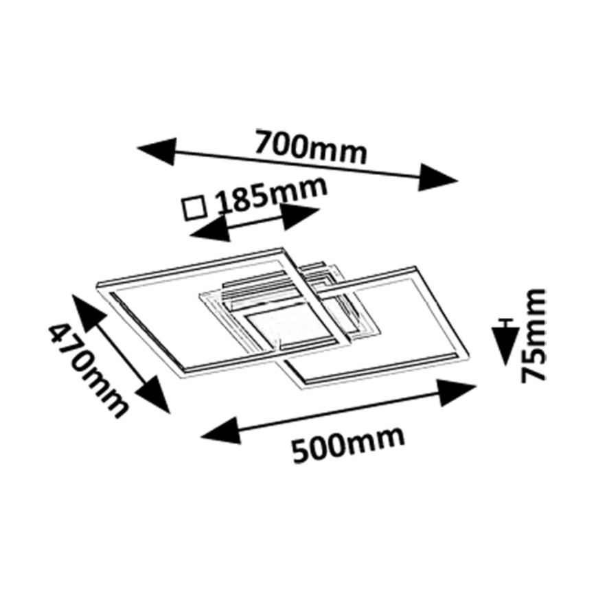 Rabalux - LED Stropna svjetiljka LED/28W/230V 3000K