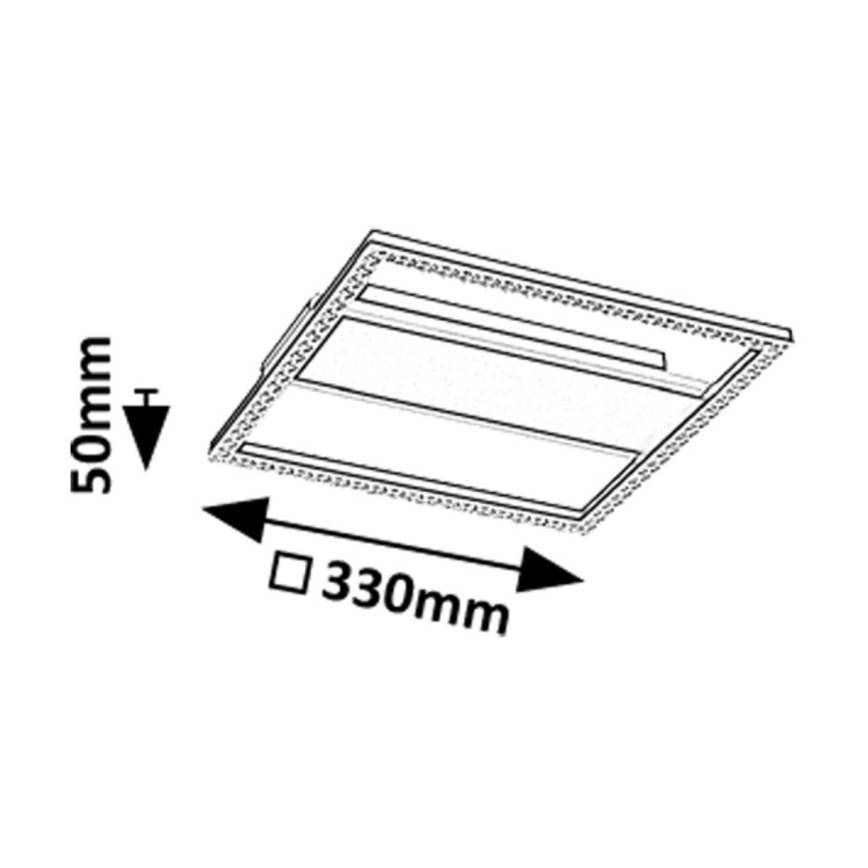 Rabalux - LED stropna svjetiljka LED/24W/230V 4000K 33x33 cm