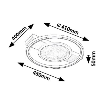 Rabalux - LED Stropna svjetiljka LED/50W/230V 3000K