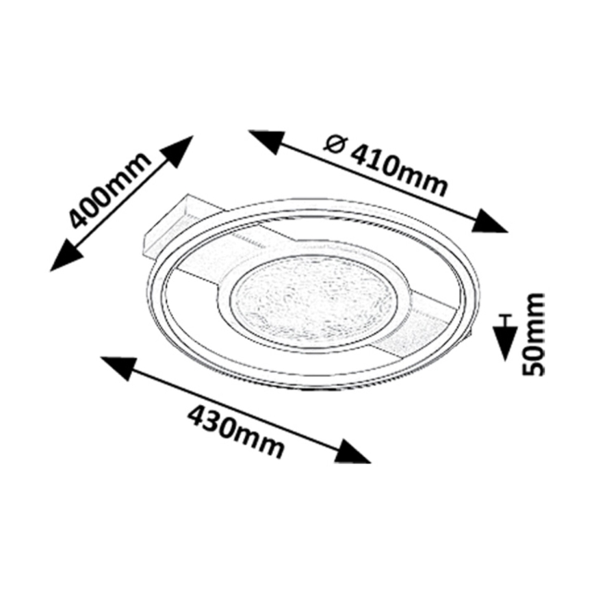 Rabalux - LED Stropna svjetiljka LED/50W/230V 3000K