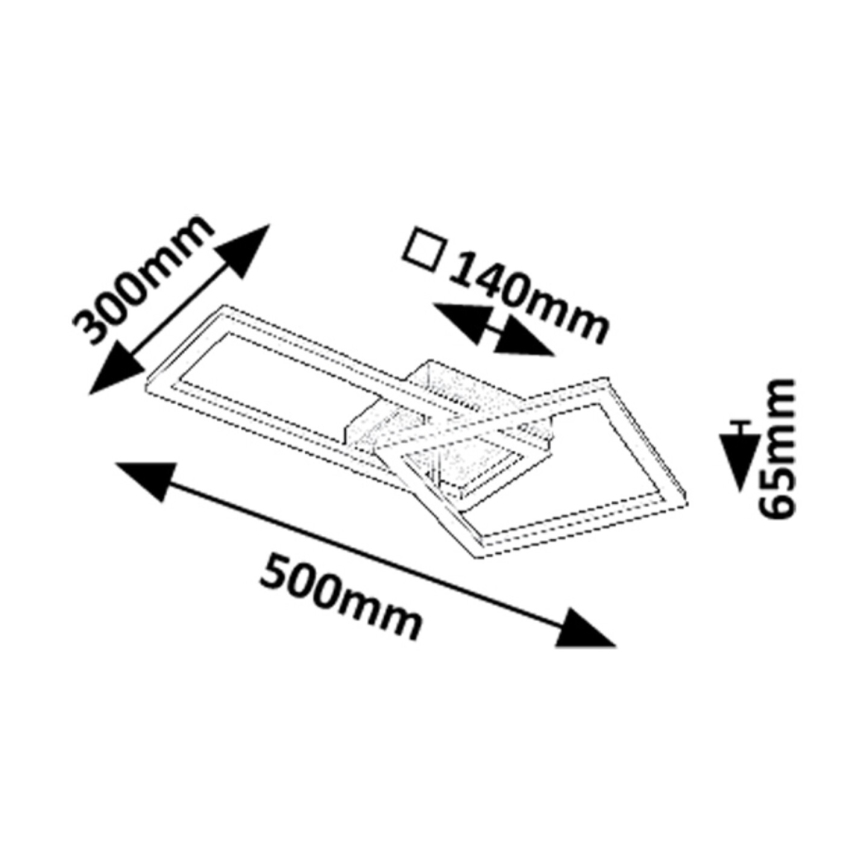Rabalux - LED Stropna svjetiljka LED/24W/230V 3000K