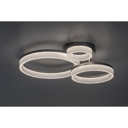 Rabalux - LED stropna svjetiljka LED/24W/230V 3000/4000/6500K 38x51 cm matni krom