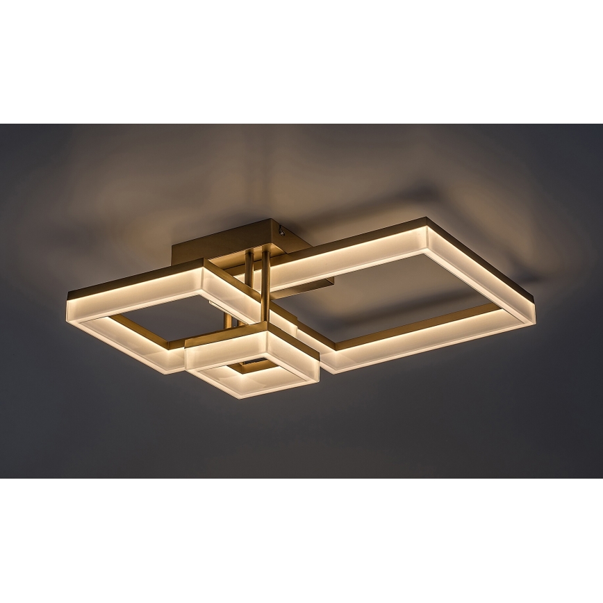 Rabalux - LED Stropna svjetiljka LED/22W/230V 3000/4000/6500K zlatna 47x47 cm
