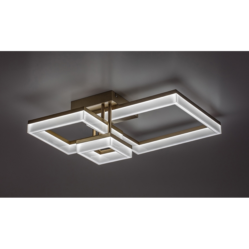 Rabalux - LED stropna svjetiljka LED/22W/230V 3000/4000/6500K zlatna 47x47 cm