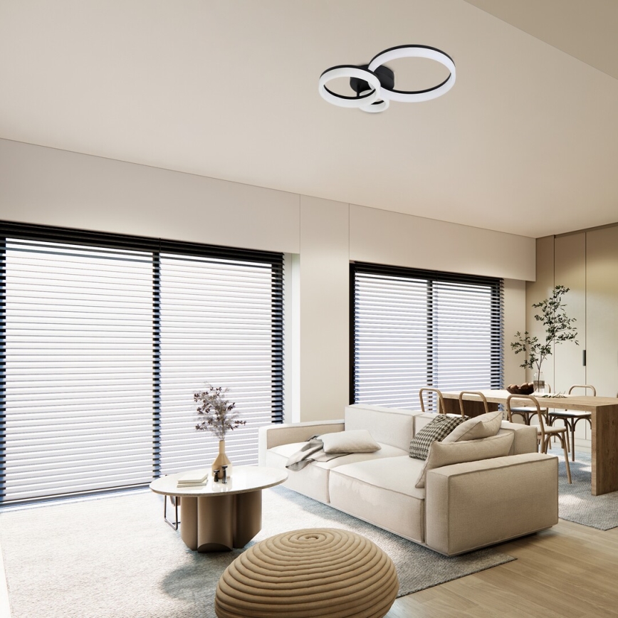 Rabalux - LED Stropna svjetiljka LED/24W/230V 3000/4000/6500K crna
