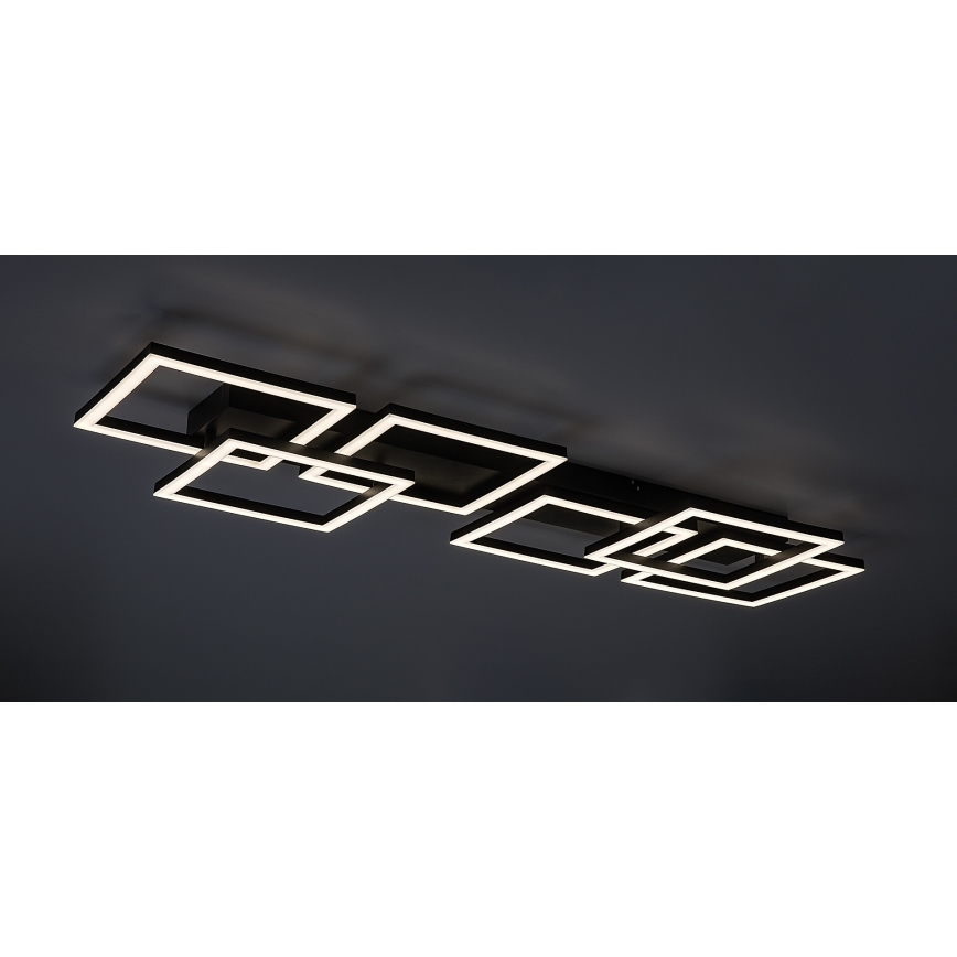 Rabalux - LED stropna svjetiljka s mogućnošću prigušenja LED/40W/230V 3000-6500K 33x100 cm crna + daljinski upravljač