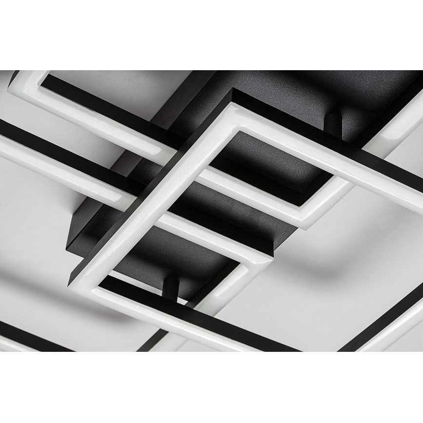 Rabalux - LED stropna svjetiljka s mogućnošću prigušenja LED/40W/230V 3000-6500K 33x100 cm crna + daljinski upravljač
