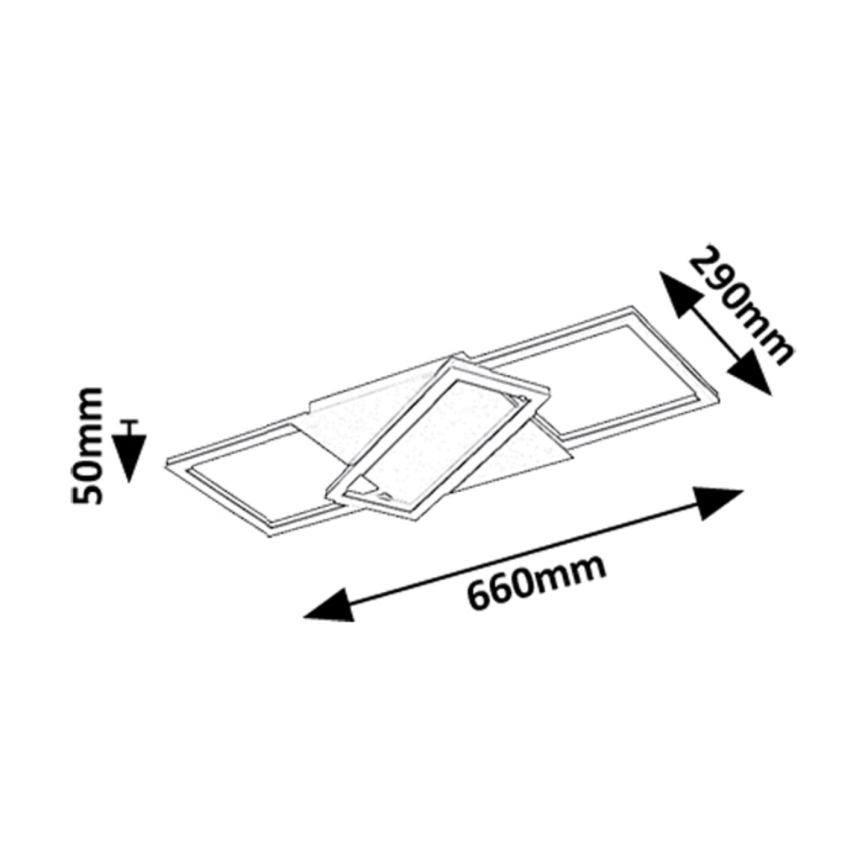 Rabalux - LED Prigušiva stropna svjetiljka LED/40W/230V 3000-6500K + daljinski upravljač