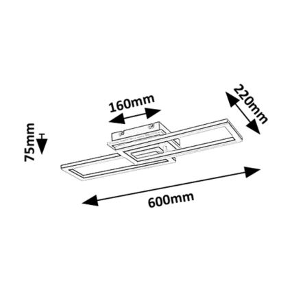 Rabalux - LED stropna svjetiljka s mogućnošću prigušivanja LED/30W/230V 3000-6500K + daljinski upravljač, duljina 60 cm
