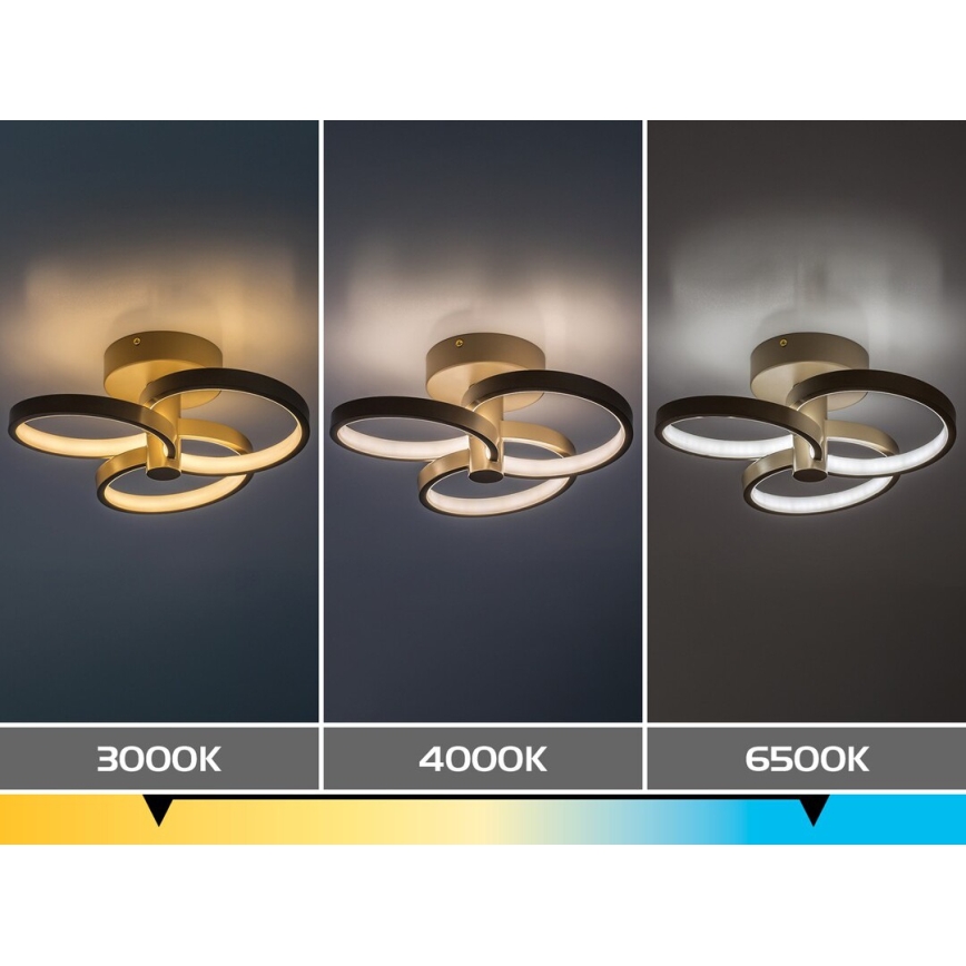 Rabalux - LED stropna svjetiljka s mogućnošću prigušivanja LED/32W/230V 3000-6500K Ø 31 cm bež + daljinski upravljač
