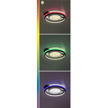 Rabalux - LED RGB Prigušiva stropna svjetiljka LED/40W/230V 3000-6500K + daljinski upravljač