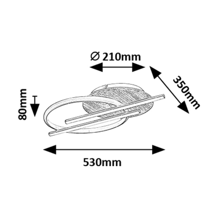 Rabalux - LED Stropna svjetiljka LED/40W/230V 3000/4000/6500K