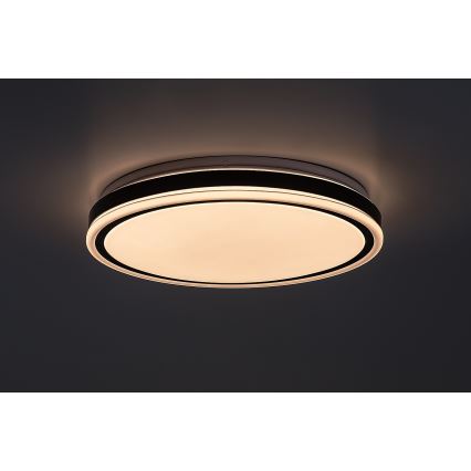 Rabalux - LED prigušivo stropno svjetlo LED/20W/230V 3000-6500K Ø 38,5 cm crno + daljinski upravljač