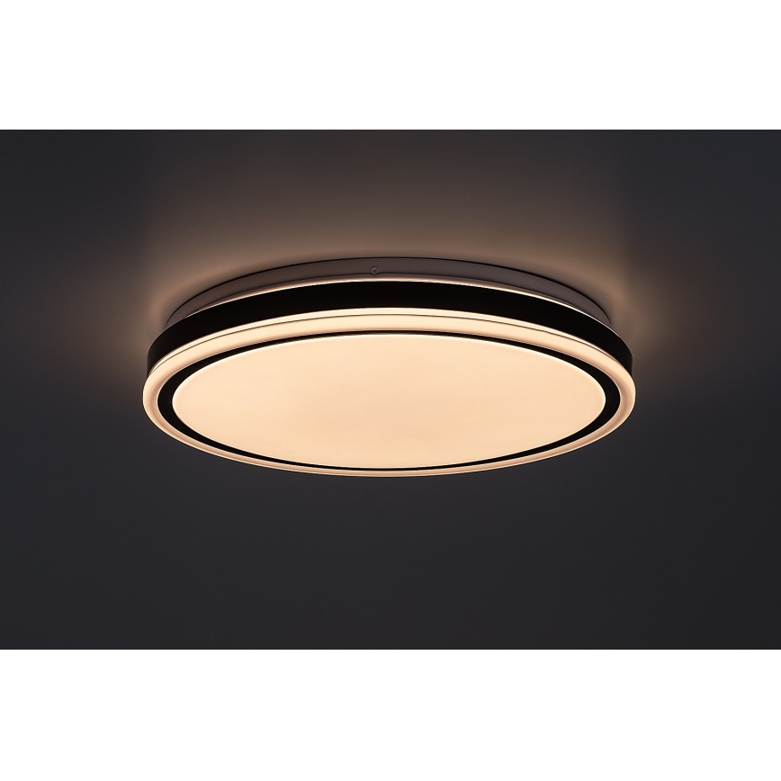 Rabalux - LED prigušivo stropno svjetlo LED/20W/230V 3000-6500K Ø 38,5 cm crno + daljinski upravljač