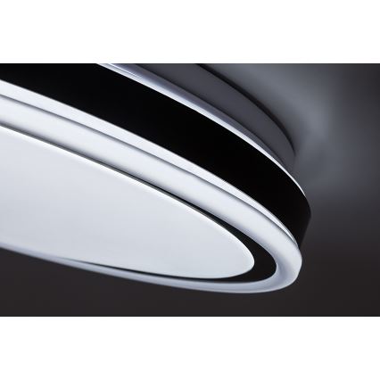 Rabalux - LED prigušivo stropno svjetlo LED/20W/230V 3000-6500K Ø 38,5 cm crno + daljinski upravljač