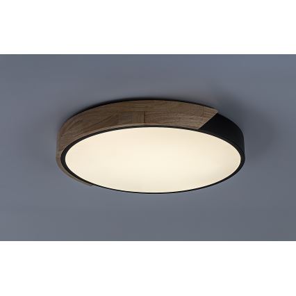 Rabalux - LED stropno svjetlo LED/24W/230V 4000K crna/hrast Ø 41 cm