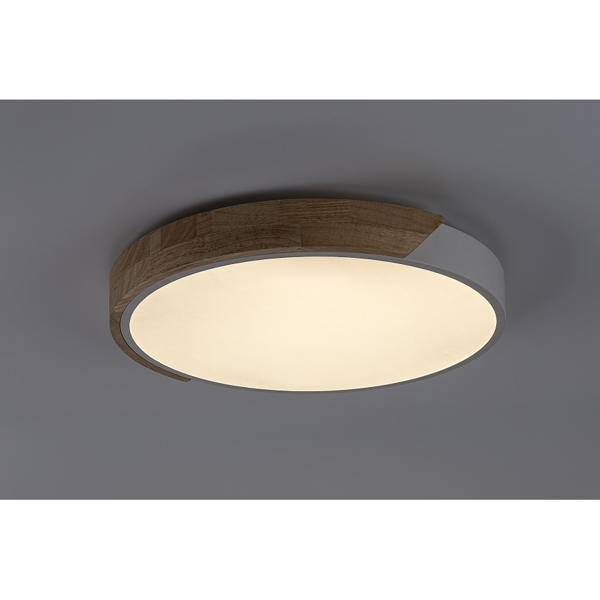 Rabalux - LED stropna svjetiljka LED/24W/230V 3000K bijela/hrast prom. 41 cm
