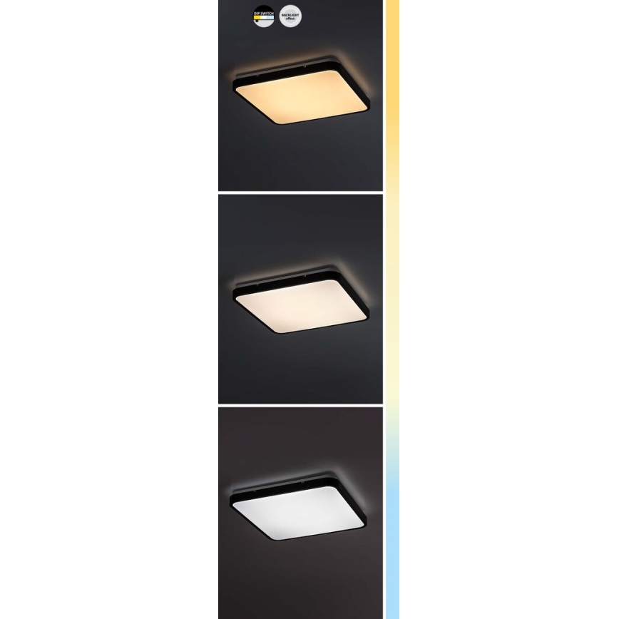Rabalux - LED Stropna svjetiljka za kupaonicu LED/24W/230V 3000/4000/6000K IP44 29x29 cm bijela