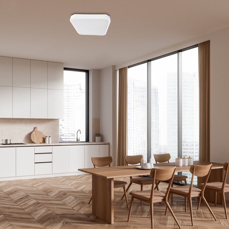 Rabalux - LED Stropna svjetiljka za kupaonicu LED/36W/230V 3000/4000/6000K IP44 42x42 cm bijela
