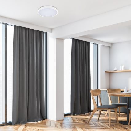 Rabalux - LED stropna svjetiljka za kupaonicu LED/18W/230V 3000/4000/6000K IP44 promjer 30,5 cm bijela