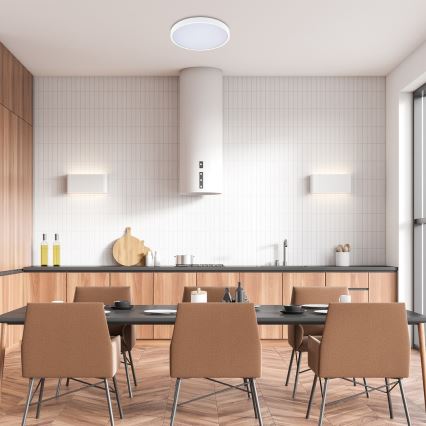 Rabalux - LED Prigušiva stropna svjetiljka za kupaonicu LED/24W/230V 3000-6000K IP44 pr. 35,5 cm bijela + daljinski upravljač