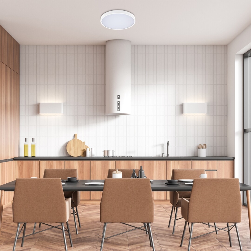 Rabalux - LED Prigušiva stropna svjetiljka za kupaonicu LED/24W/230V 3000-6000K IP44 pr. 35,5 cm bijela + daljinski upravljač