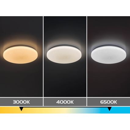 Rabalux - LED stropna svjetiljka s prigušivanjem LED/12W/230V 3000-6500K promjer 26 cm + daljinski upravljač
