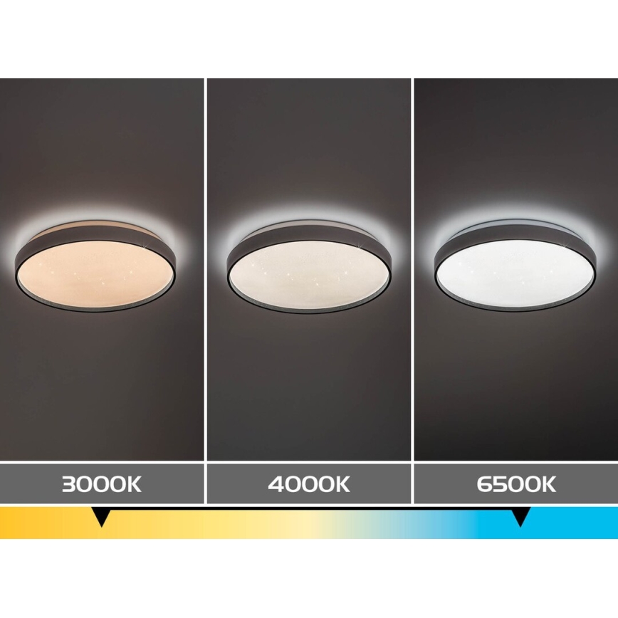 Rabalux - Stropna LED svjetiljka s prigušivanjem LED/34W/230V 3000–6500K, promjer 38 cm + daljinski upravljač