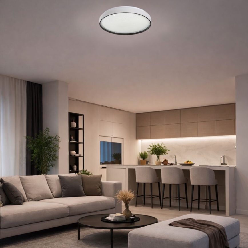 Rabalux - Stropna LED svjetiljka s prigušivanjem LED/34W/230V 3000-6500K Ø 38 cm + daljinski upravljač