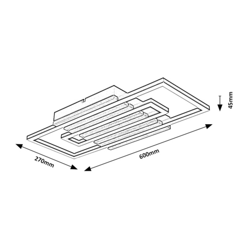 Rabalux - LED stropna svjetiljka LED/28W/230V 3000/4500/6000K