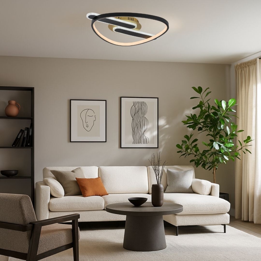 Rabalux - LED stropno svjetlo s mogućnošću prigušivanja LED/60W/230V 3000-6000K 53x45 cm + daljinski upravljač