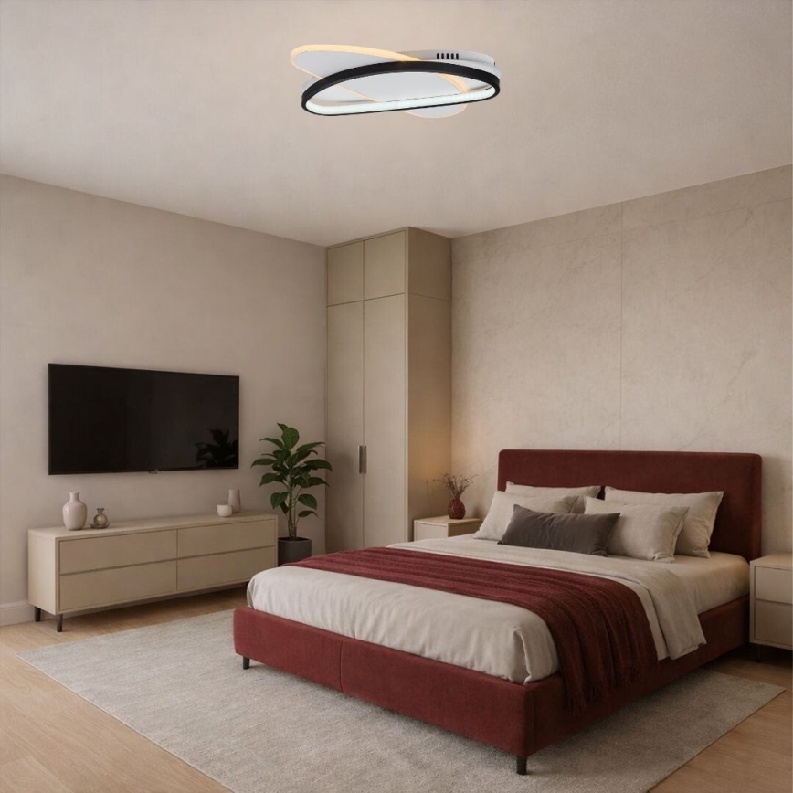 Rabalux - LED stropna svjetiljka s prigušivanjem LED/57W/230V 3000-6000K 45x30,5 cm + daljinski upravljač