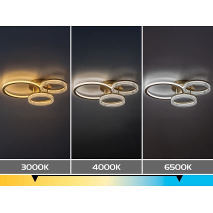 Rabalux - LED prigušivo stropno svjetlo LED/38W/230V 3000-6500K 58,5x38 cm + daljinski upravljač