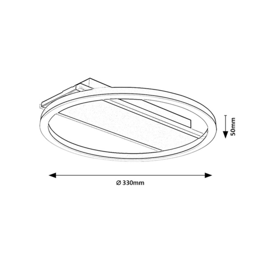 Rabalux - LED stropno svjetlo, 24 W, 230 V, Ø 33 cm