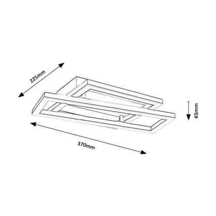Rabalux - LED stropna svjetiljka LED/24W/230V 37x22,5 cm