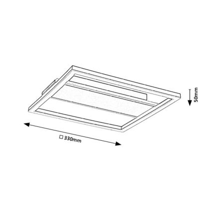 Rabalux - LED stropna svjetiljka LED/24W/230V 33x33 cm