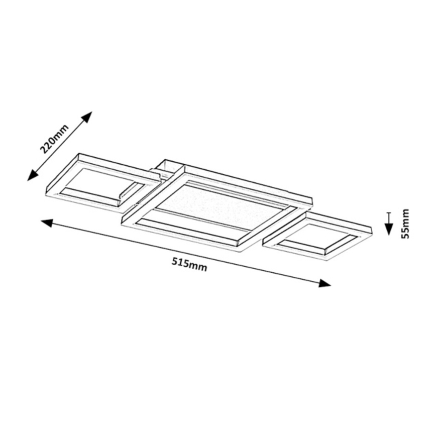 Rabalux - LED stropna svjetiljka LED/24W/230V 51,5x22 cm