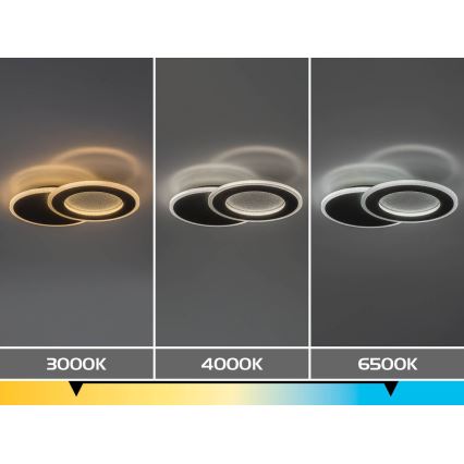 Rabalux - prigušivo LED stropno svjetlo LED/24W/230V 3000-6500K 35x23 cm + daljinski upravljač