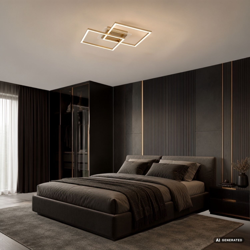 Rabalux - LED stropna svjetiljka LED/28W/230V 3000K 47x70 cm zlatna